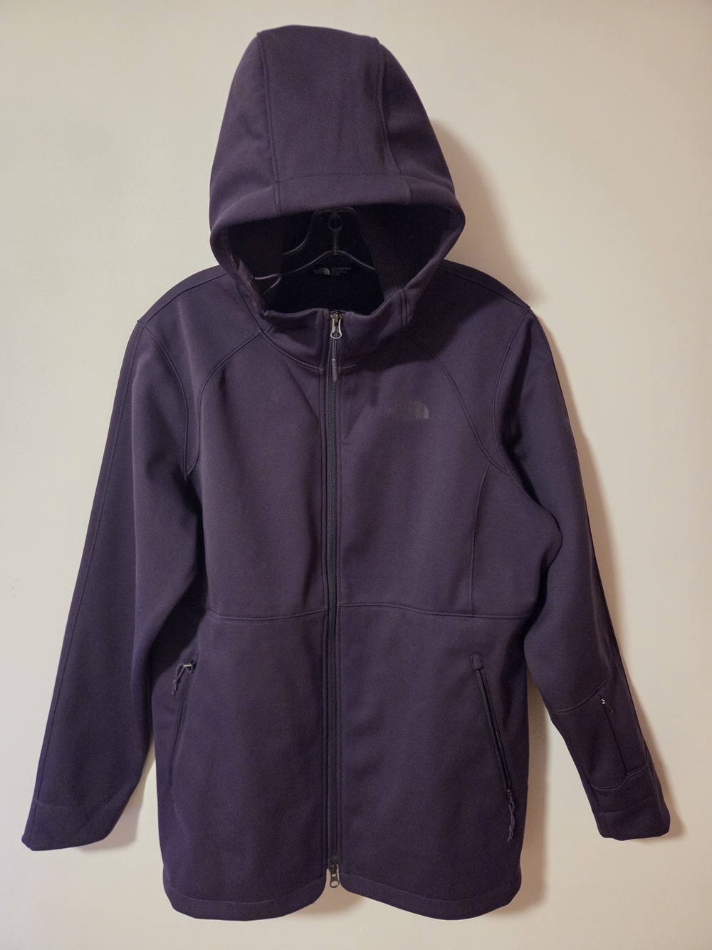 The North Face Women's WindWall Hooded Softshell Jacket - Deep Purple, Size XL